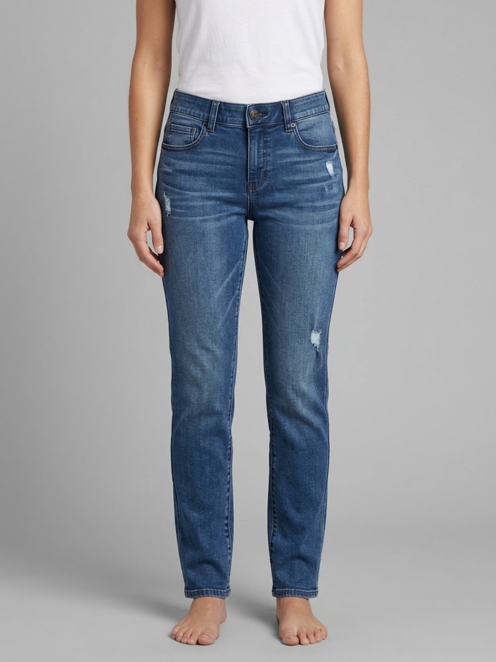 Democracy Absolution Straight Leg Jeans in Blue Size 8